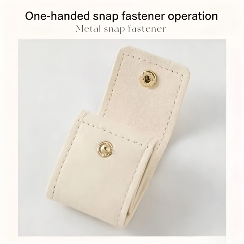 4-Grid Foldable Multi-Functional Travel Jewelry Pouch